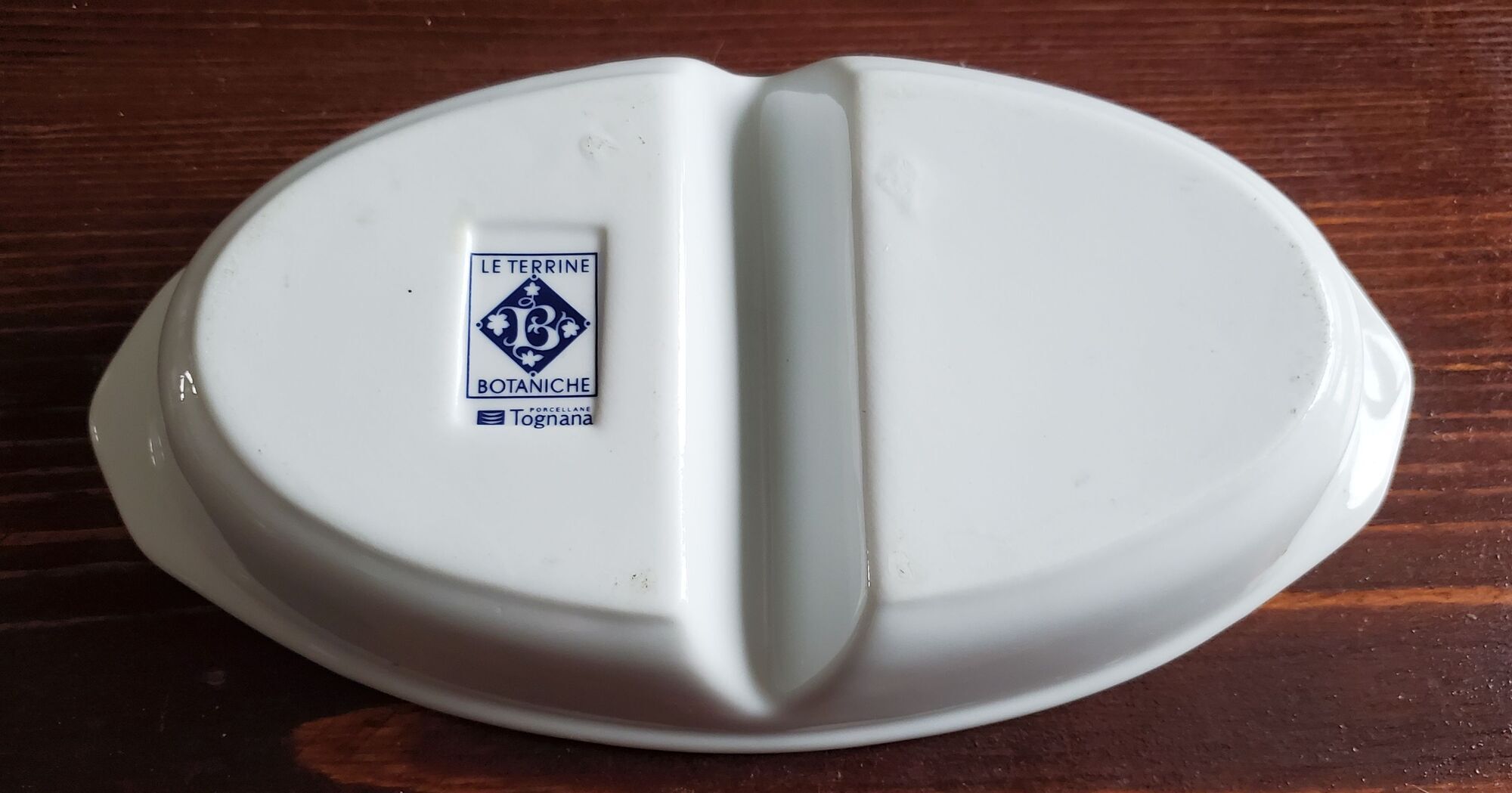 Raviers dish aperitif double porcelain The terrine Botaniche vegetable decoration