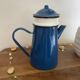Enamelled tin coffee pot