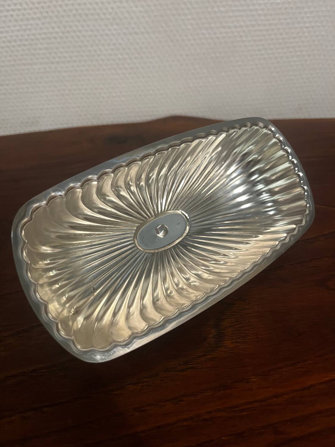 Butter dish from the 60s Gerb France silver metal