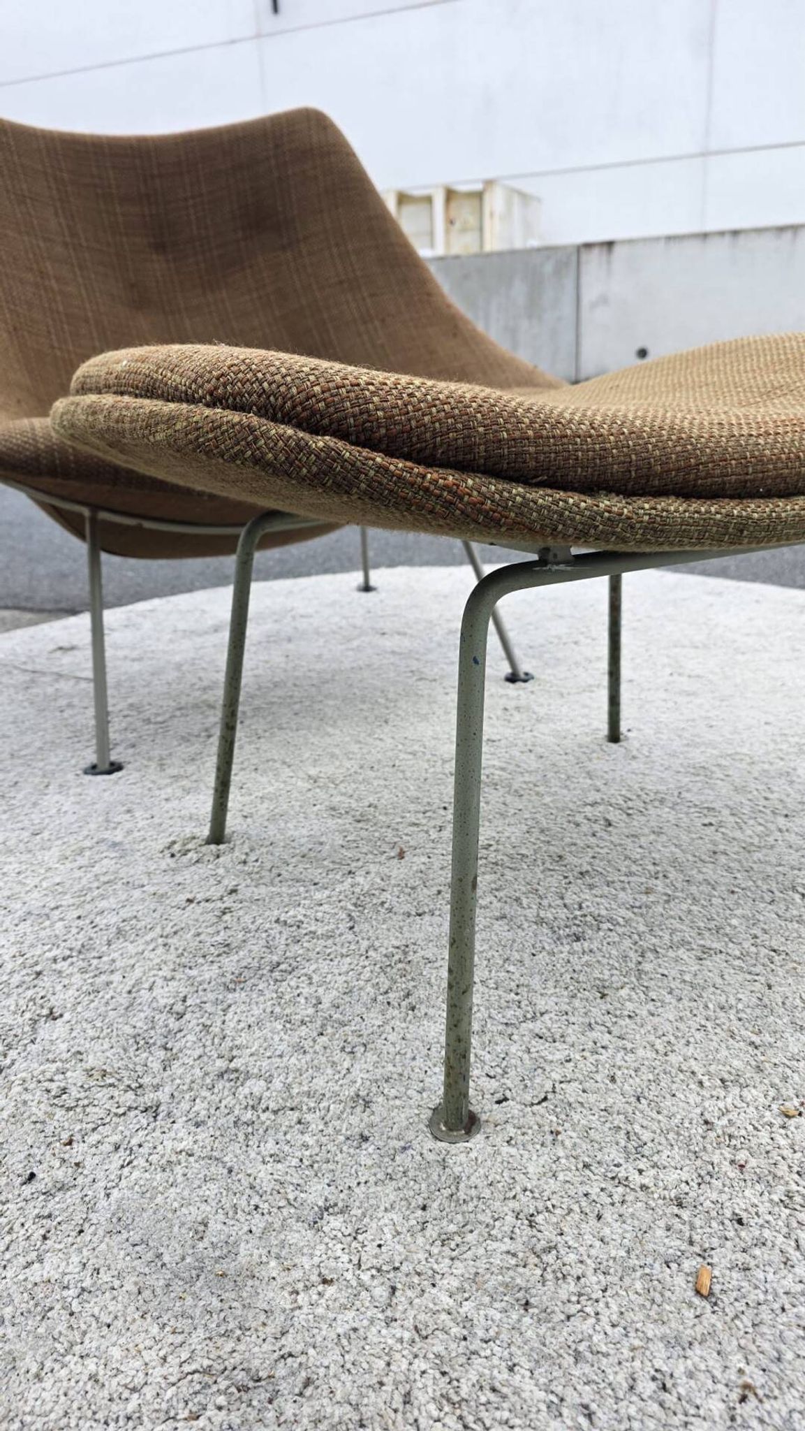 Oyster F157 & P157 set by Pierre Paulin for Artifort – fabric