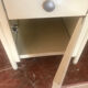 Small bedside table in sheet metal year 50