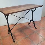 Old bistro table elm tray