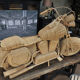Motorcycle harley davidson rattan 1980