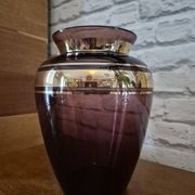 Vintage violet Boom round vase from Antwerp