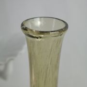 Paire de soliflores en verre soufflé bullé biot vintage