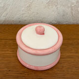 Empty pink and white pocket
