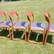 Lot de 5 chaises Baumann traîneau
