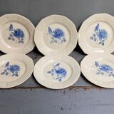6 plates Digoin Sarreguemines