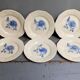 6 plates Digoin Sarreguemines