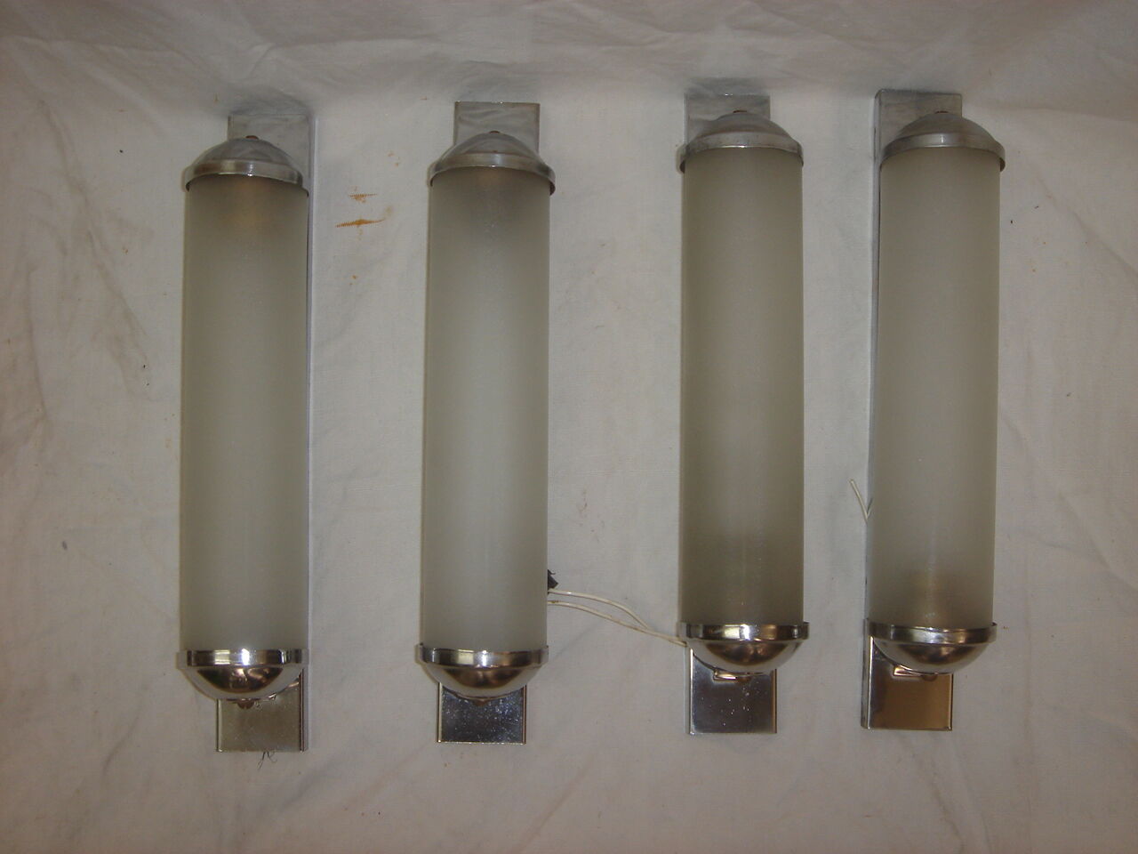 Art Deco train cab sconces