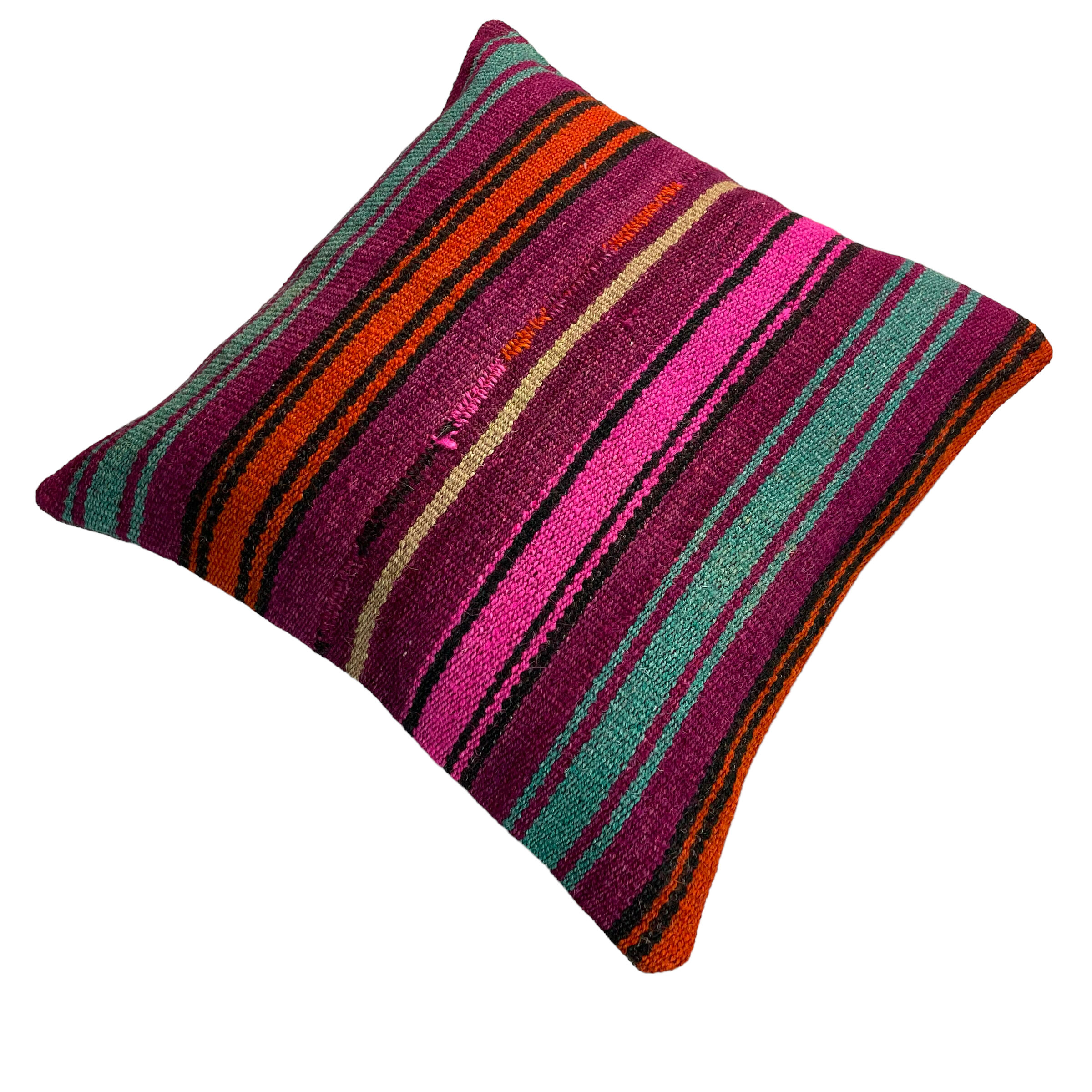 Housse de coussin kilim turc vintage 40 x 40 cm