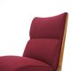 Set of wooden and boucle chairs, 1940s