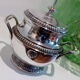 Sugar decoration silver metal shell