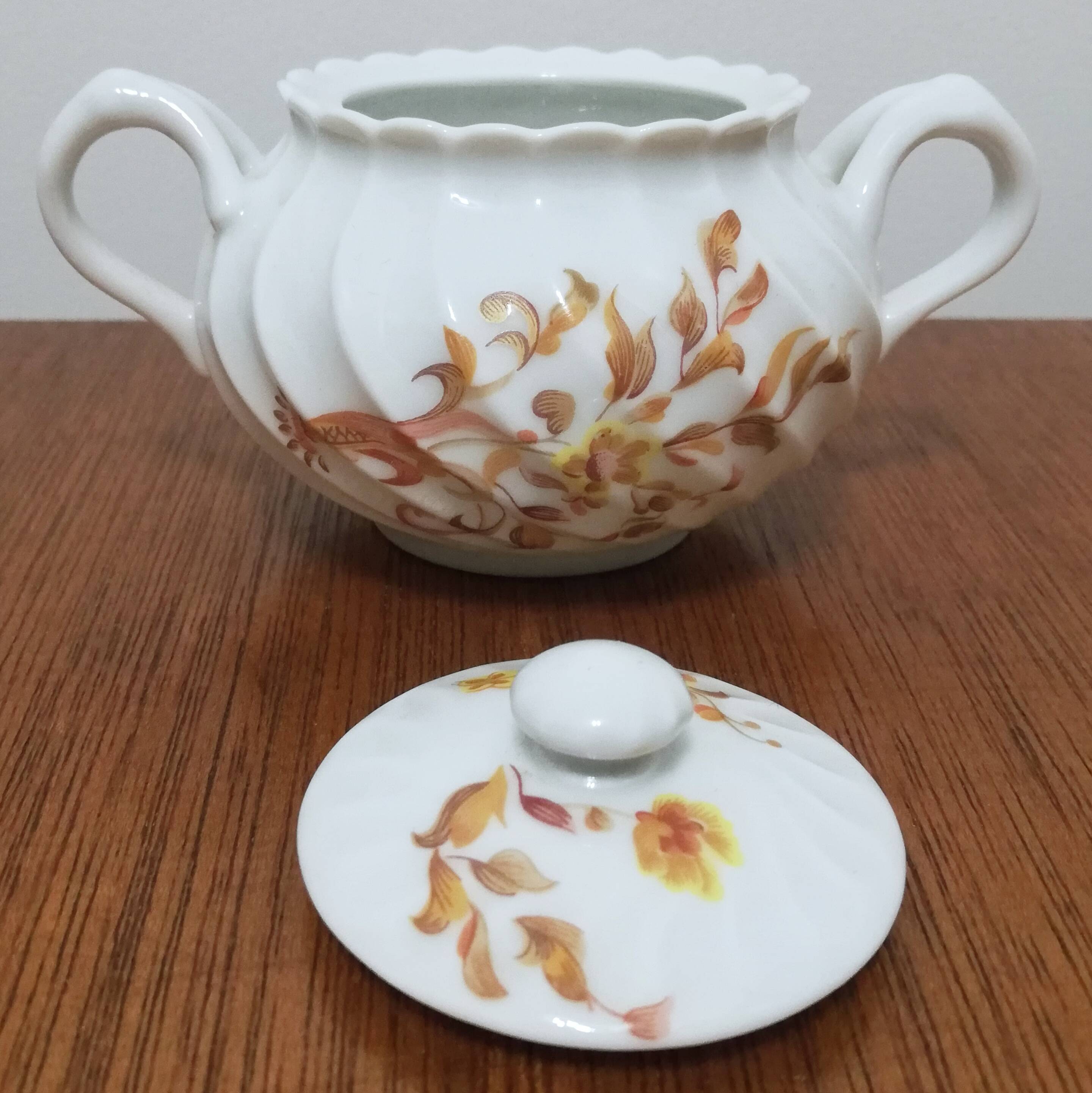 Limoges earthenware sugar bowl