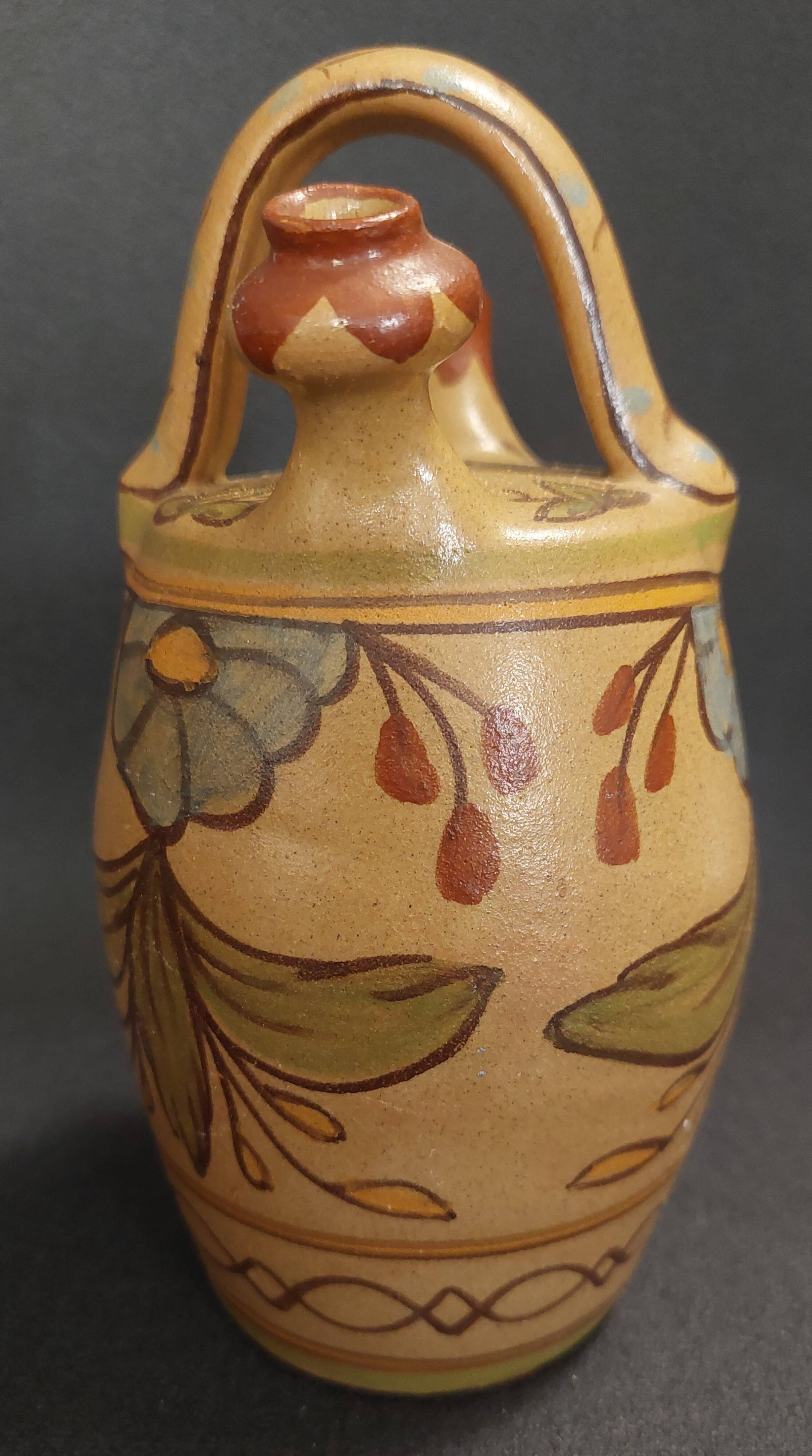 Ceramic carafe chevrette Portugal Olaria de Almancil Algarve pottery