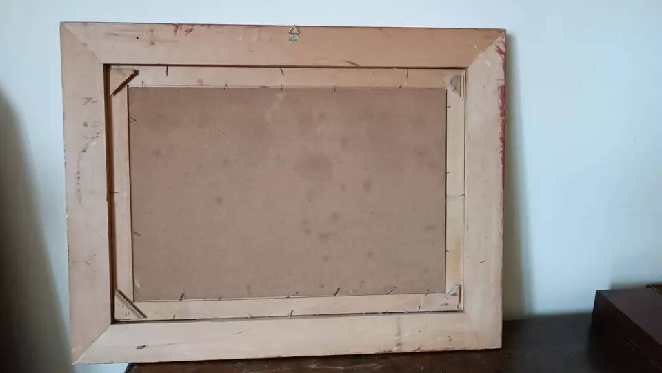 Peinture à l'huile paysage campagne chevaux fausto magni (florence 1906-1985)