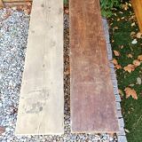 Antique oak farm bench