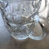 4 glass beer mugs 500ml