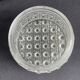 Old vintage round molded glass wall light