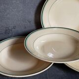 Four plates l'Amandinoise de Saint-Amand ancient