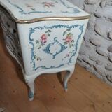 Italian dresser two drawers décor on beige background