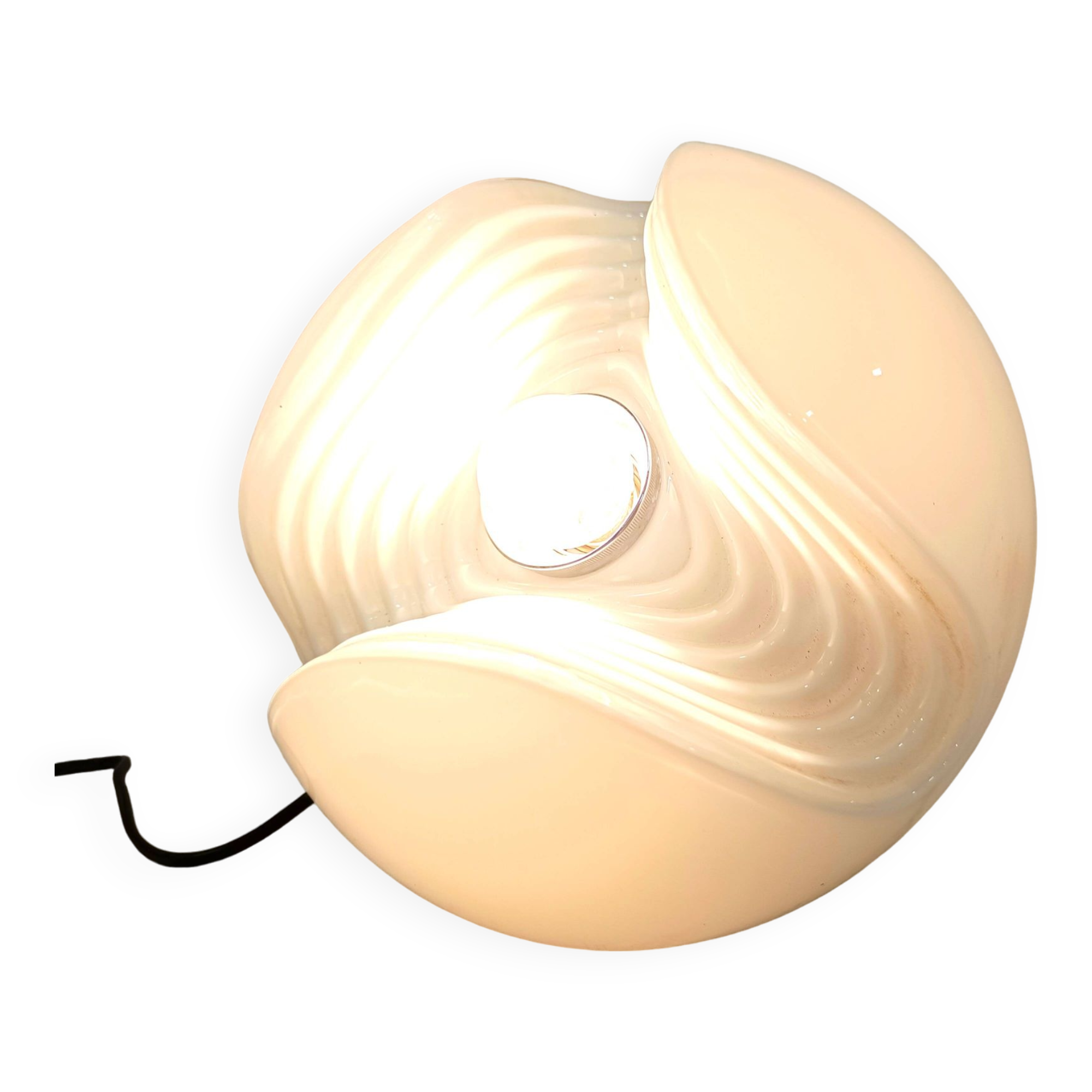 Glass wall light by Peil and Putzler, 1980s