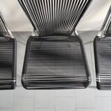 Set of 4 vintage scoubidou chairs 1960