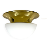 Glashütte Limburg ceiling lamp brass & satin glass