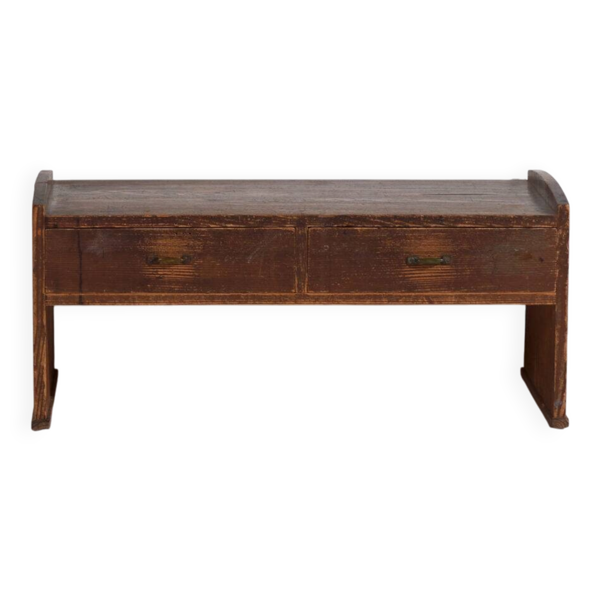 Japanese low table with cedar drawers – Showa period (c. 1926–1970)