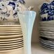 Vase, single-flower vase in white opaline