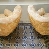 Pair of chairs design organic vintage 50s 60s