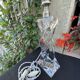 Pied de lampe cristal estampillé baccarat