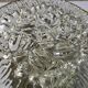 Vintage molded glass ceiling lamp
