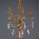 Antique Rococo chandelier in bronze and crystal, Italy, 20th century