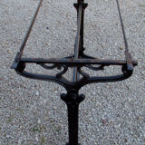 Bistro table, 1900, cast iron foot and marble top.