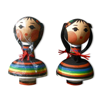 Turned wooden doll