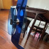 Vintage blue mirror – Space Age / Veca / Fontana Arte style