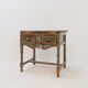 Side table with 2 drawers in patinated wood - 20th century