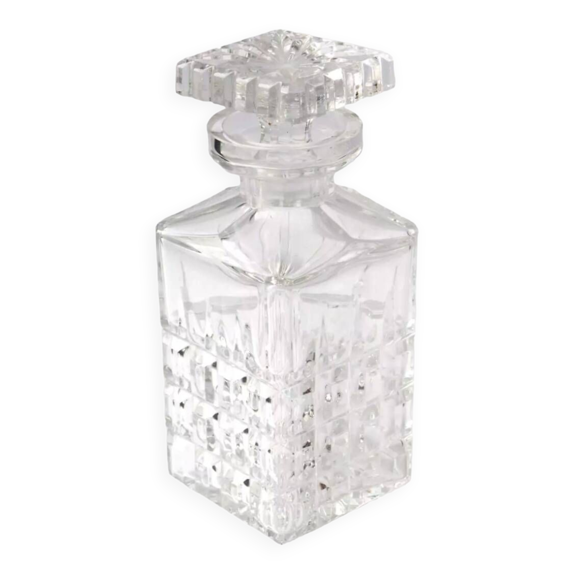 Cut crystal whiskey decanter