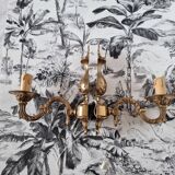 Paire d'appliques italiennes en bronze de style néo-baroque