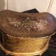Jewelry box with gilded wooden drawers
