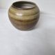 Glazed ceramic round vase signed LM (Monogram to be identified)