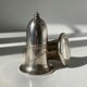 English silver-plated salt and pepper shakers by Broderick Bros Ltd for the Jury’s Hotel in Dublin