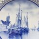 Delft boat décor dish