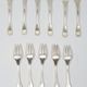 11 dessert forks Silver plated Christofle cakes 24 g vintage antique 1844 - 1935