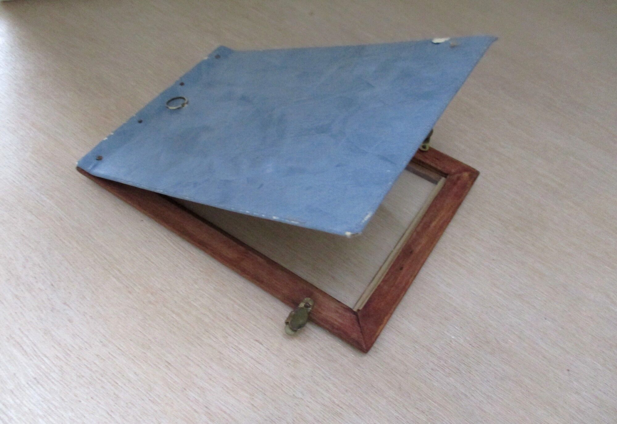 Old wooden wall photo frame