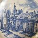 Assiette de roses vintage Villeroy & Boch fabriquée au Luxembourg