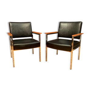 Paire de fauteuils des
