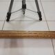 Carved wooden pediment mirror