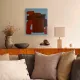 Abstract painting "quiet structure" 55x45cm by Bodasca